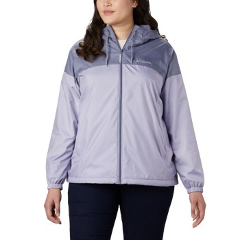 Columbia Jas Dames, Flash Forward Lined Windbreaker Plus Size Paars, 25GMFPKIU